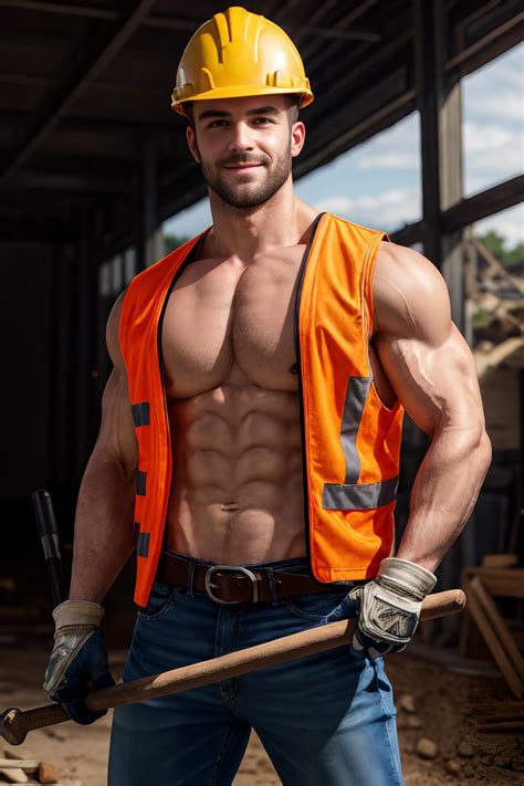 sexy construction worker